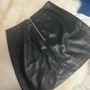 Bar III FAUX LEATHER SKIRT